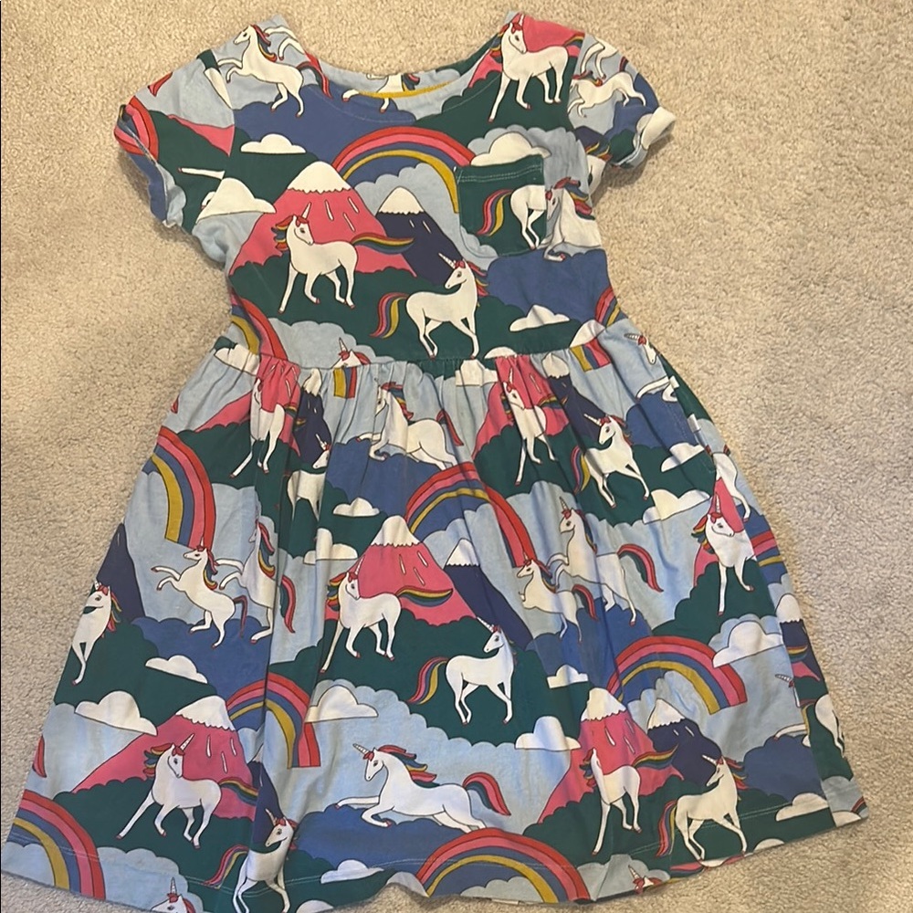Unicorn Rainbow Kids Dress